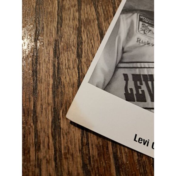 Vintage Ricky Rudd Levi Garrett NASCAR 7x5 Promo Photo B&W Paper Picture - Picture 4 of 4